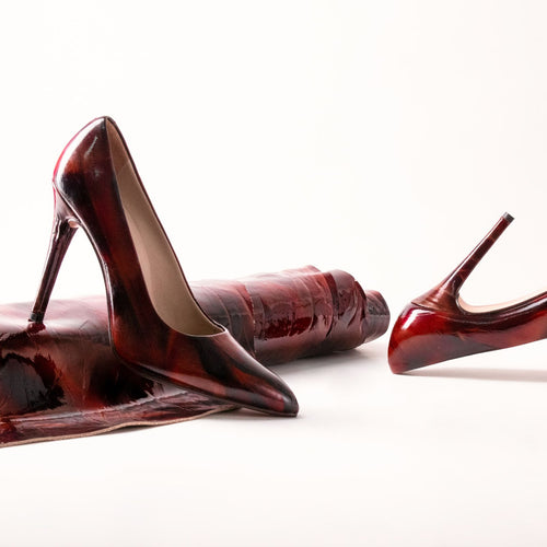 Décolleté Nadia in vernice rossa con tacco 10 cm