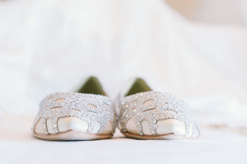 Ballerina Perla argento con mini tacco